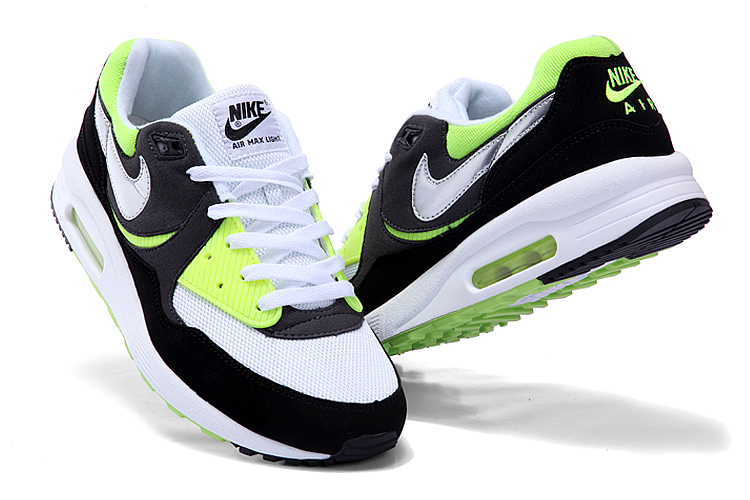New Men'S Nike Air Max Black/White/Greenyellow